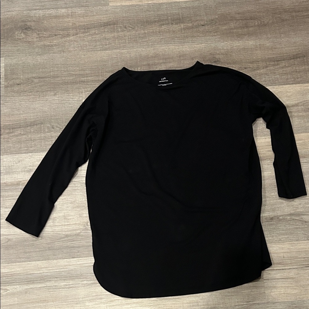 J. Jill Classic Black Long Sleeve Tee